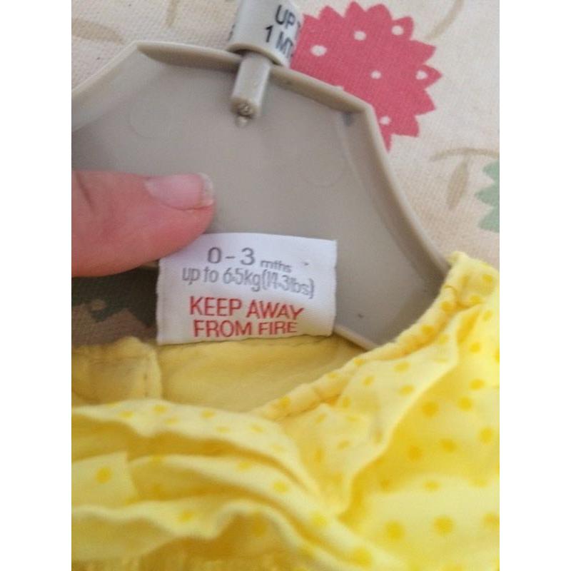 Mini club dress age 0-3 months