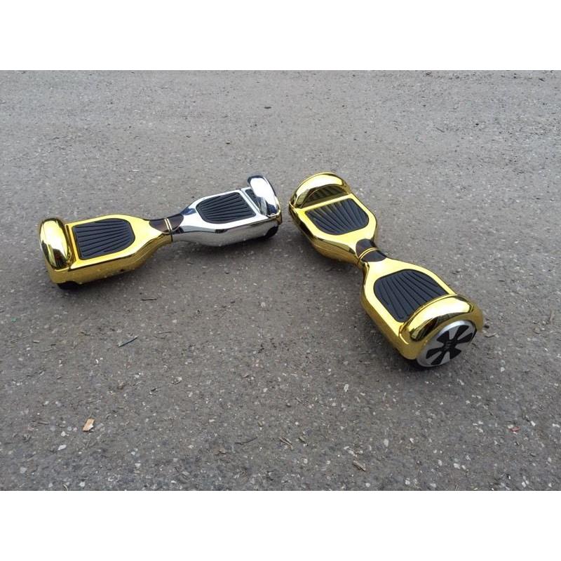 Chrome Gold self balance electric scooter Segway Hoverboard