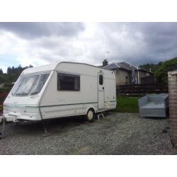 swift jura 2 berth caravan with awnings , mover and all accesories