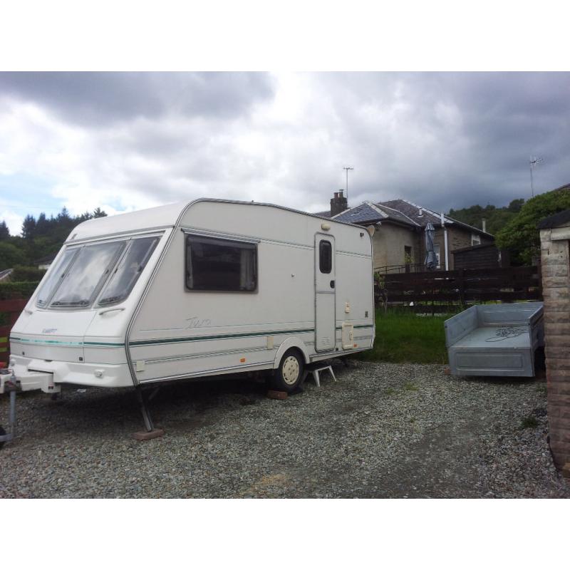 swift jura 2 berth caravan with awnings , mover and all accesories