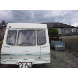 swift jura 2 berth caravan with awnings , mover and all accesories