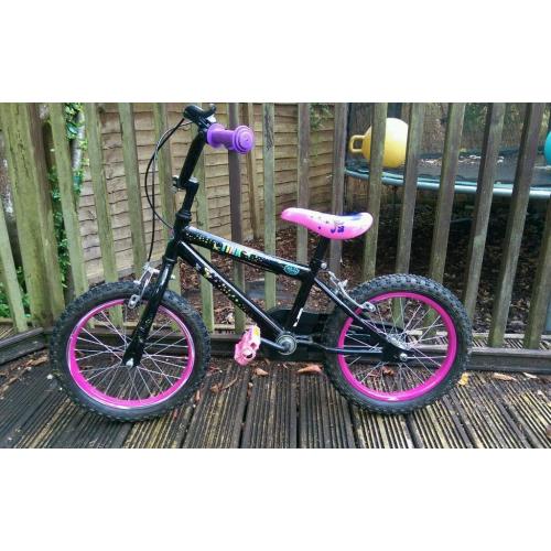 Girls BMX bike - Disney Neon Tink. 16" age 5+