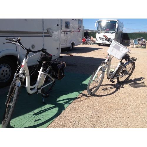 Electric Bikes. two off