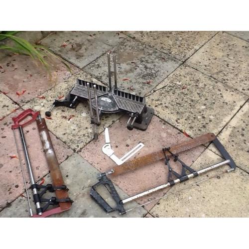 Vintage manual mitre saw