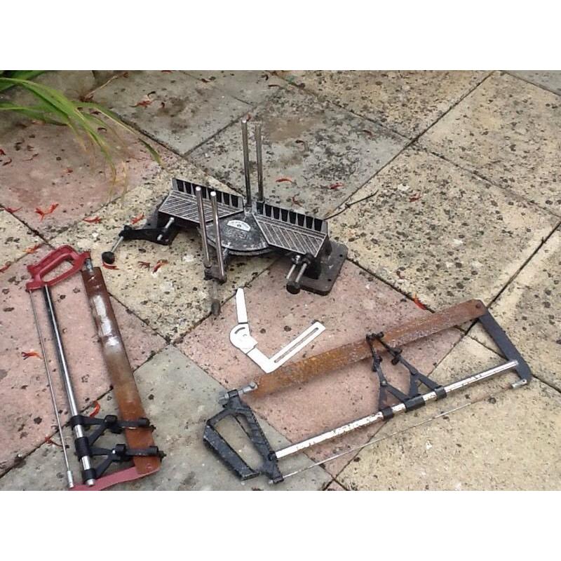 Vintage manual mitre saw