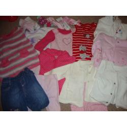 Large bundle of girls clothes newborn - 3 months. Excellent condition.