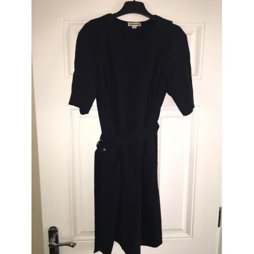 Whistles Uma belted dress/ Navy/ size 10