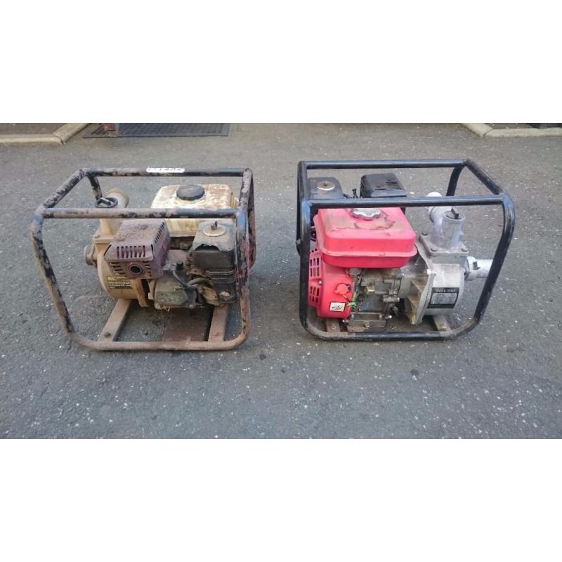 Water pumps petrol.