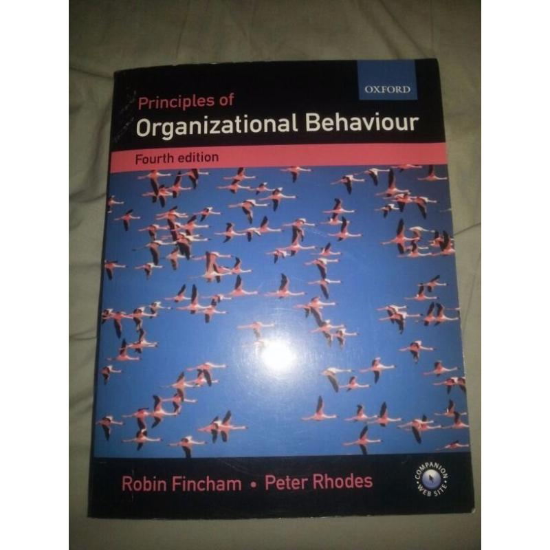 principlesof Organizational Behavior