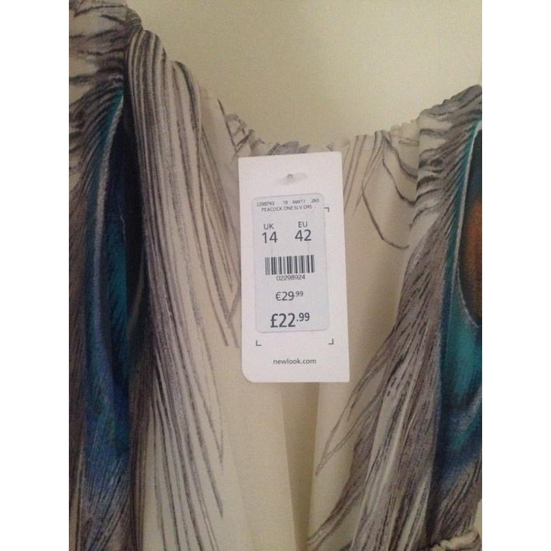 One shoulder size 14 dress new with label