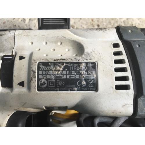 Makita 100v Hammer Drill - White