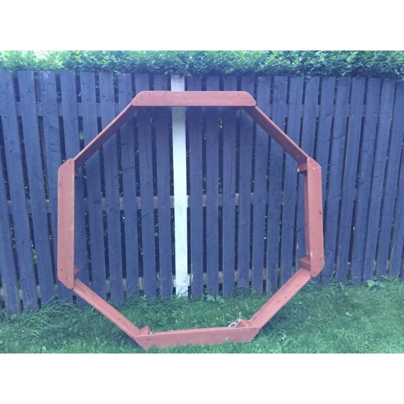 Large wooden sandpit