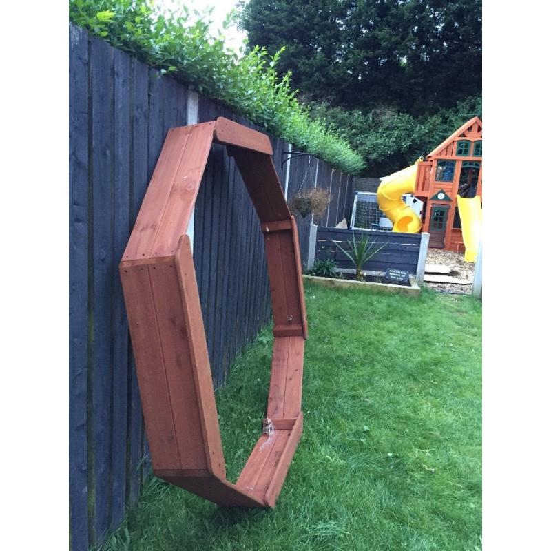 Large wooden sandpit
