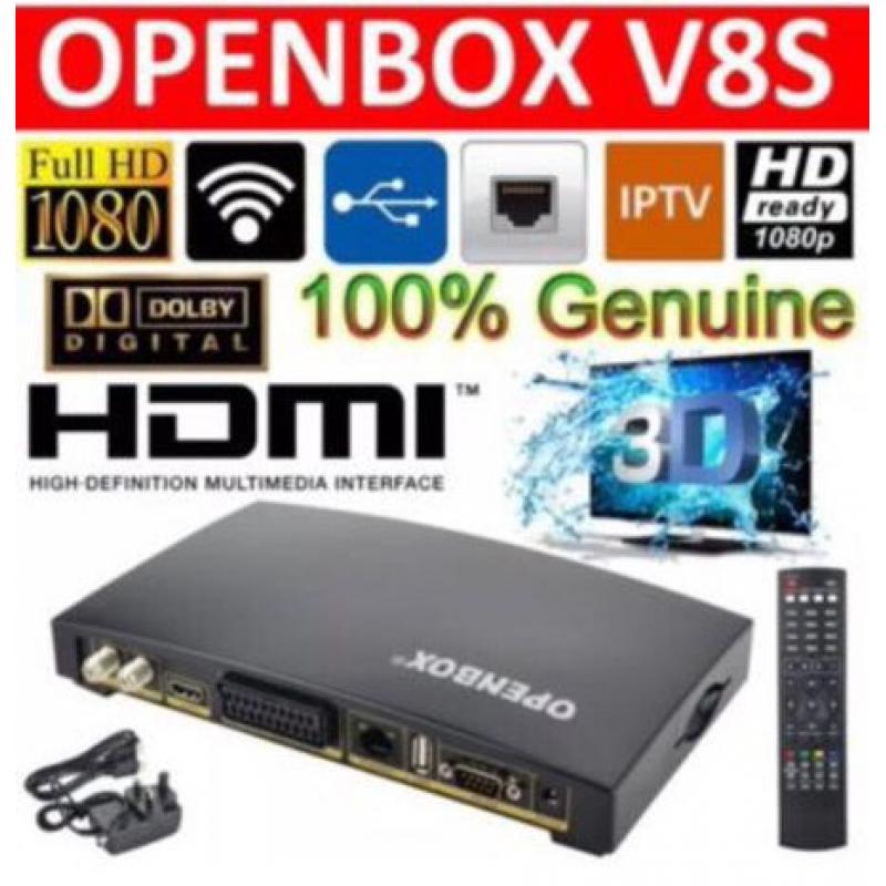 OPENBOX V8S ?? 12 MONTH GIFT INCLUDED ?? PLUG N PLAY ??
