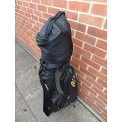 Powakaddy Trolley Golf Bag with rain cover and carry strap