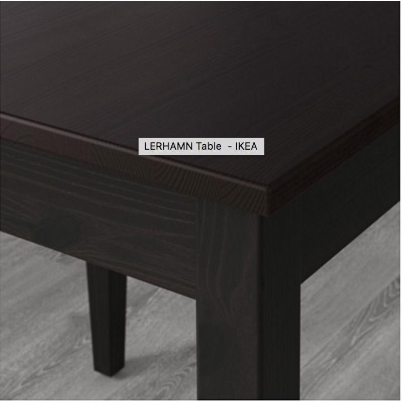 BLACK TABLE IKEA like NEW - LERHAMN - NOT NEGOTIABLE