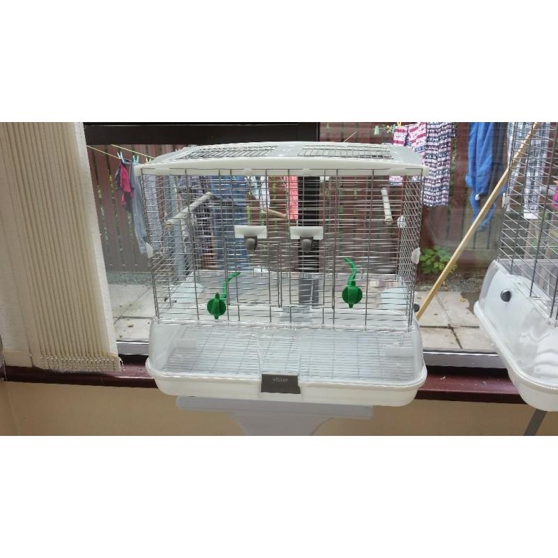 2 vision bird cages for sale with stands
