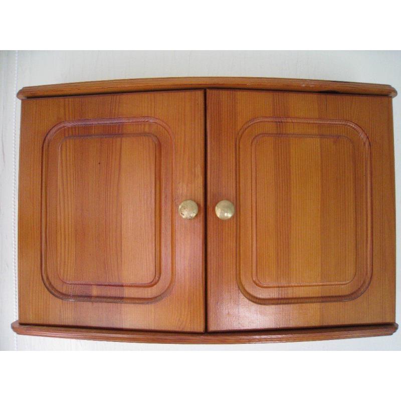 Pine Bathroom Cabinet and Mirror