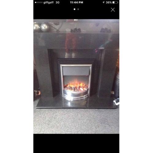 Black fire surround