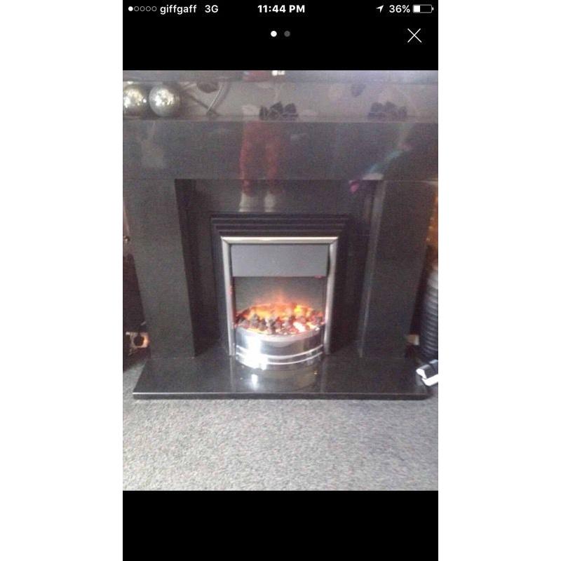 Black fire surround