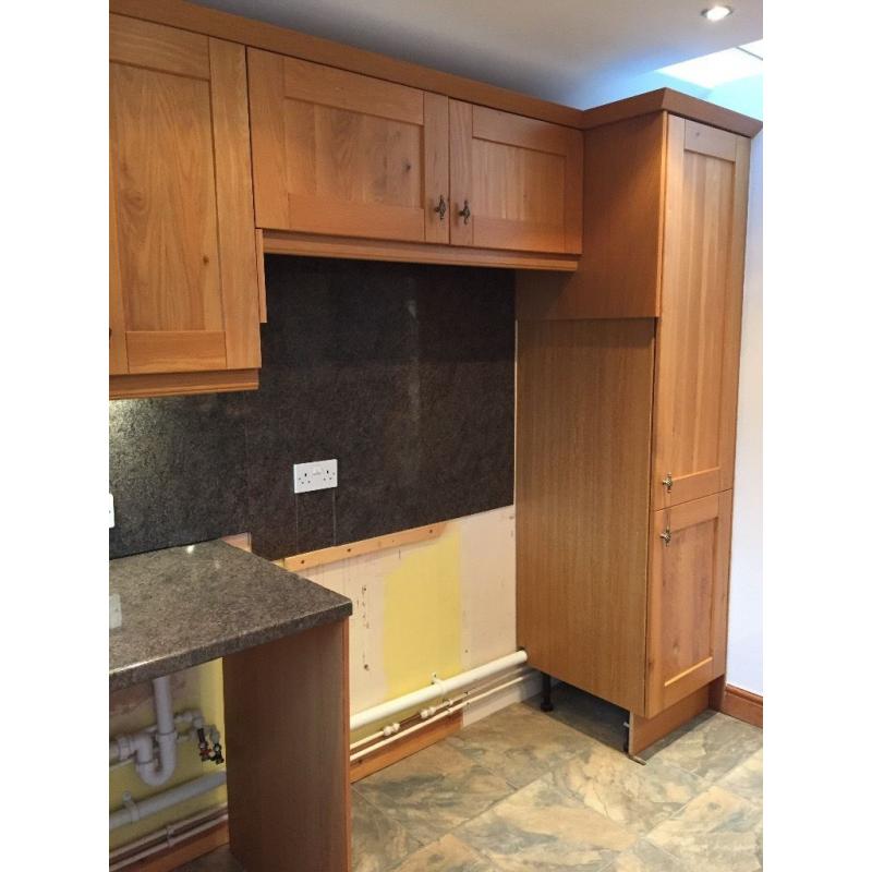 Wooden fitted kitchen