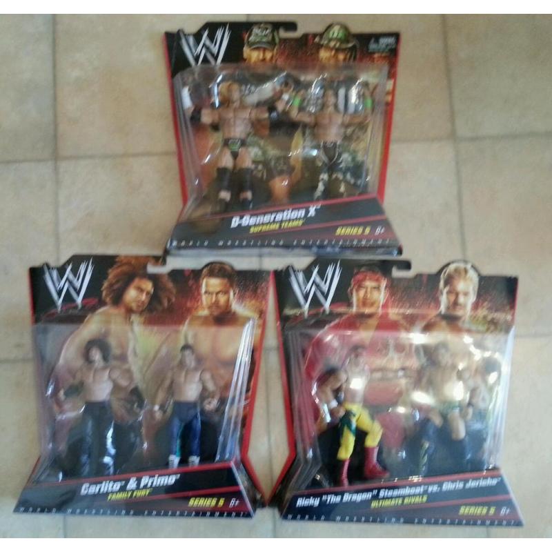 Mattel WWE Basics Twin Packs New Boxed MOC (Individually priced in listing)