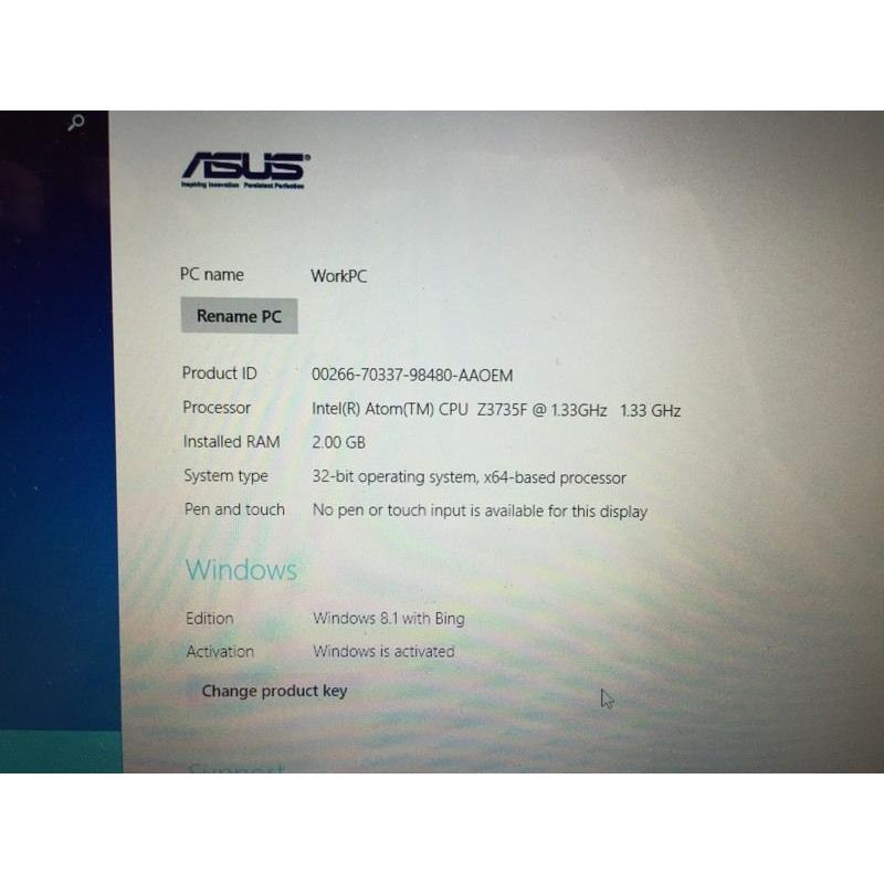 Asus EeeBook X205T 11.6" Ultra-Portable Laptop Intel 1.33GHz 2GB RAM
