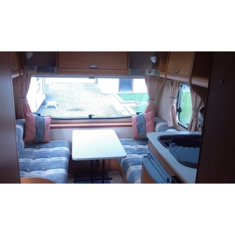 2008 fixed bed 4 berth lightweight caravan