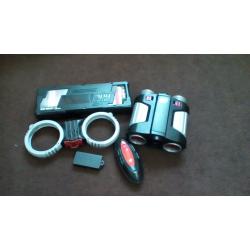 Spy Gear Bundle handcuffs, fingerprint kit, voice recorder, morse code and night vision binoculars