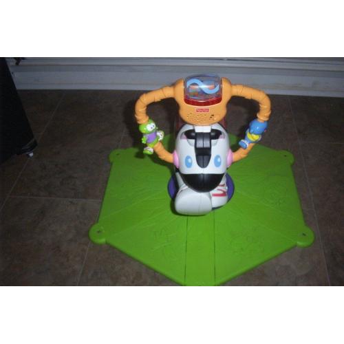 FISHER PRICE BOUNCE & SPIN ZEBRA SUIT BOY OR GIRL.
