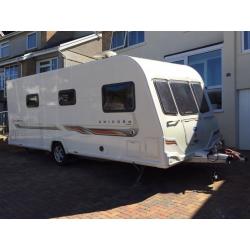 Bailey unicorn almeira, tourer, 2011 model 4 berth/fixed bed