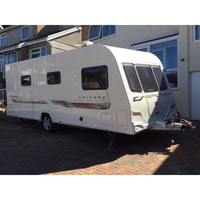 Bailey unicorn almeira, tourer, 2011 model 4 berth/fixed bed
