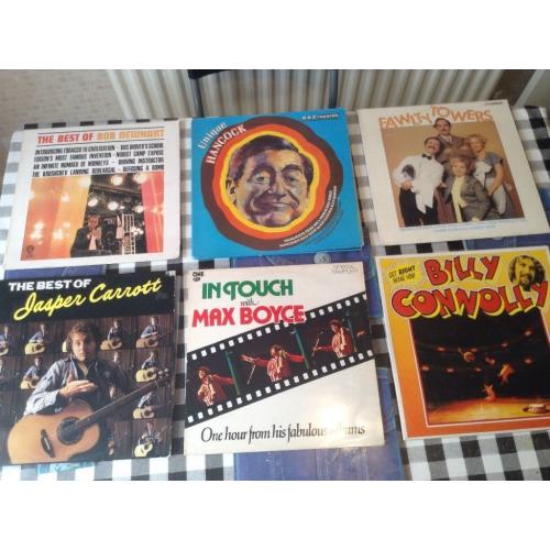 Collection of 13 comedy vinyl records