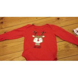 2 Christmas baby grows 9-12 months