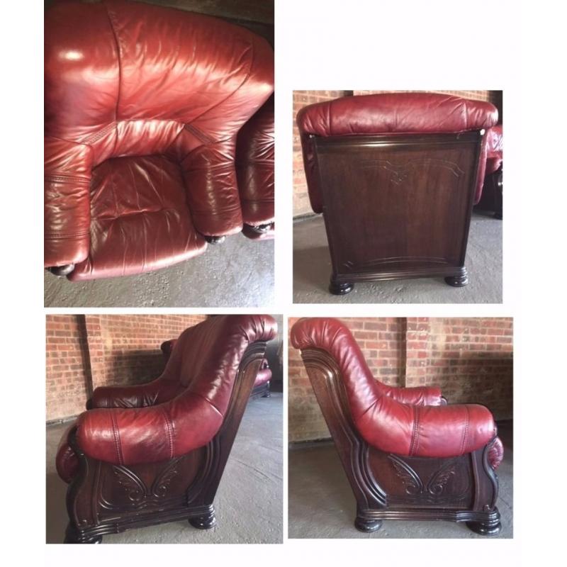 Belgium detachable leather sofa 1 seater - GOOD condition