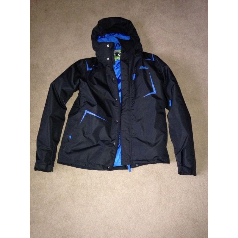 Ski jacket and trousers.
