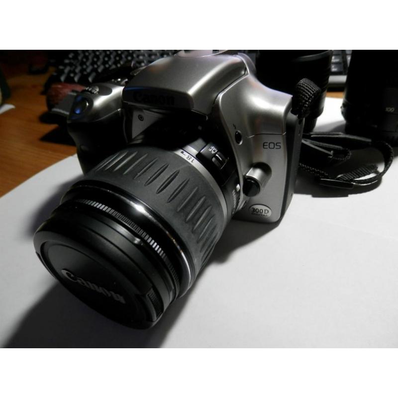 Canon EOS 300D / Digital Rebel 6.3 MP Digital SLR Camera - Silver (Kit w/...