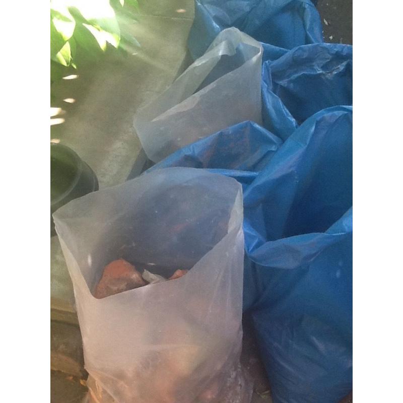 Brick rubble bagged up FREE to taker
