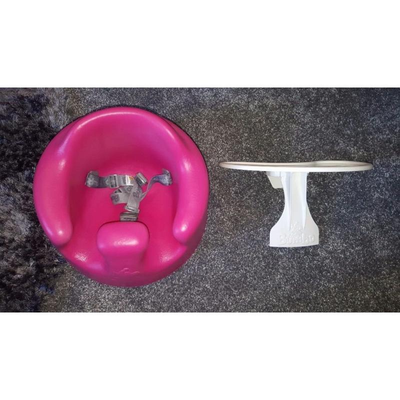 PINK BUMBO SEAT WITH TRAY!