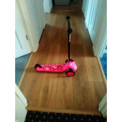 Pink scooter