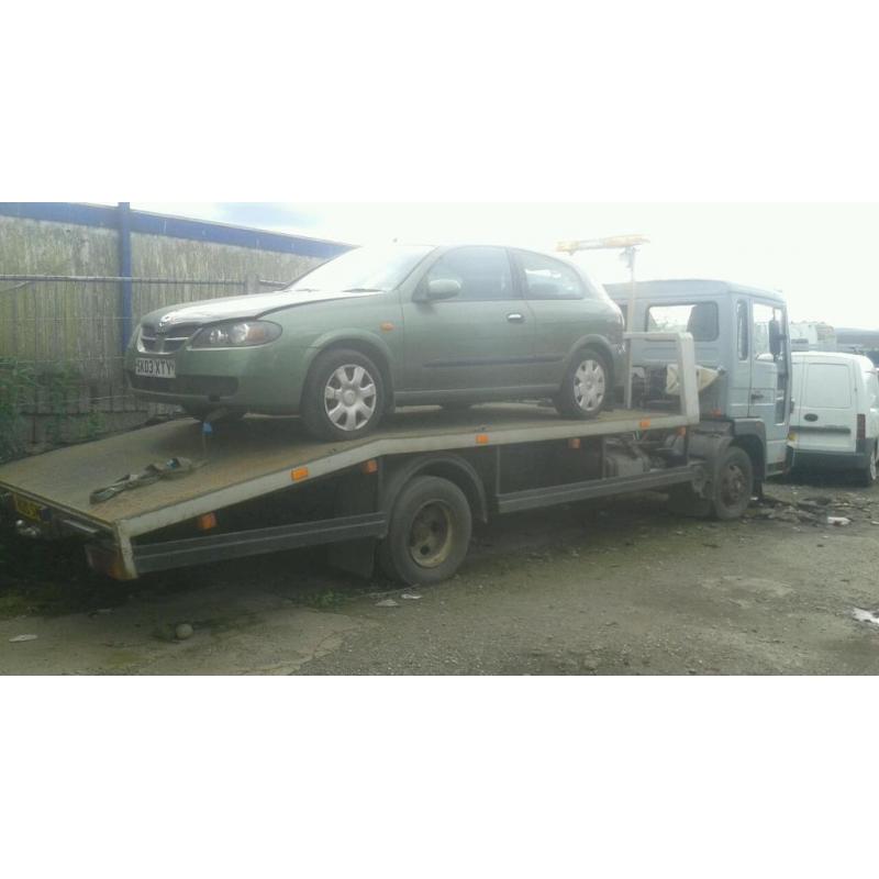 Volvo FLC 1998 7.5t recovery truck.