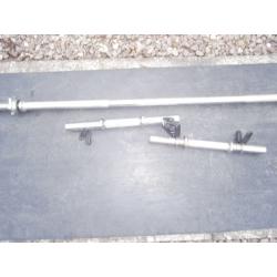 5FT solid spinlock bar, and a pair of solid dumbells, BARGAIN