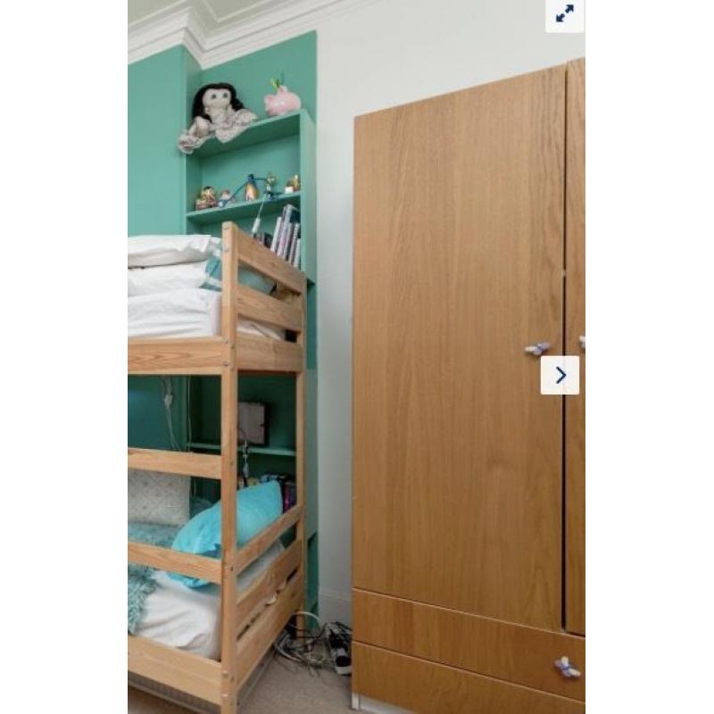 Pax wardrobe from IKEA 100cm x 201cm (h) (has piece missing)