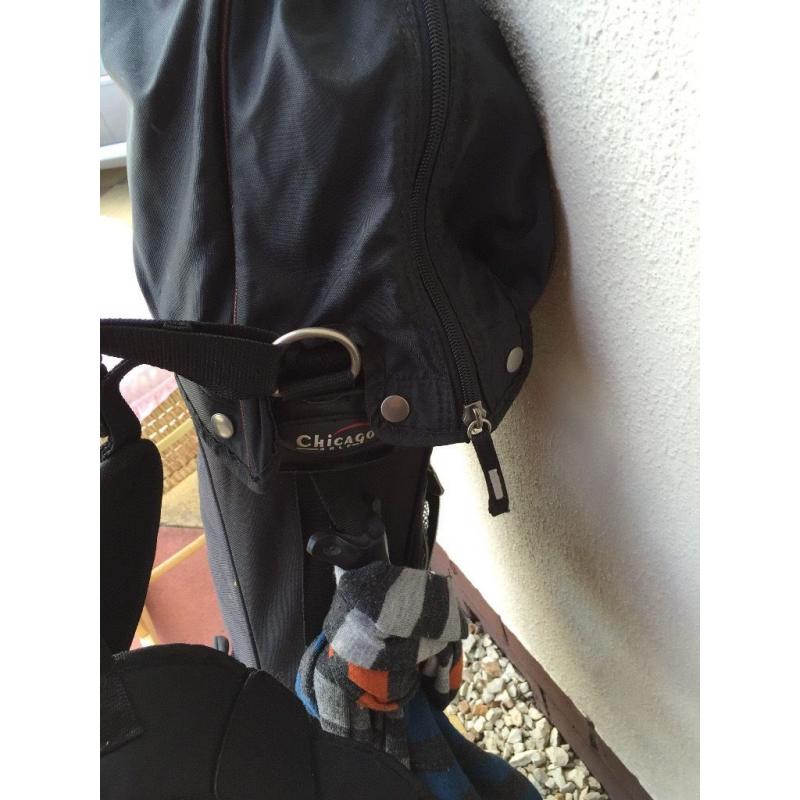 Chicago golf clubs and bag
