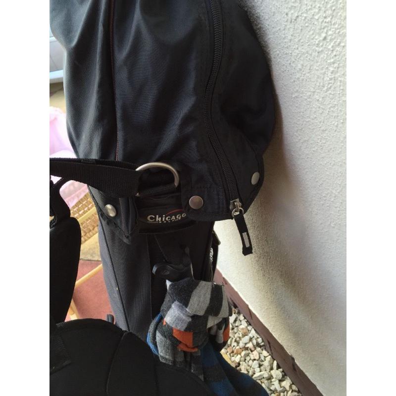 Chicago golf clubs and bag