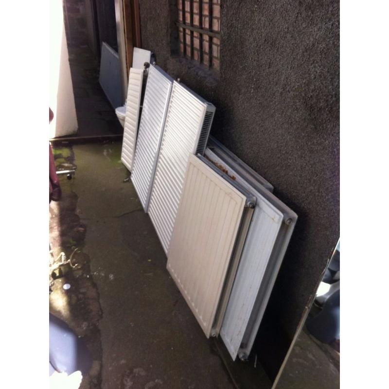 Central heating radiators various sizes, (see description)
