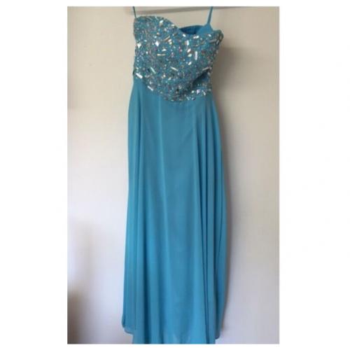 Elegant Formal Sky Blue Dress