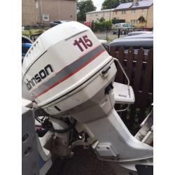 19ft Bayliner boat Capri Bowrider has Johnstone 115hp outboard runs mint