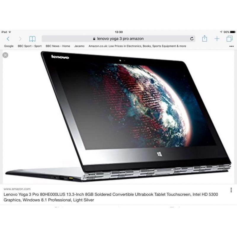 Ultra Thin Ultra Stylish. YOGA Pro 3 Netbook