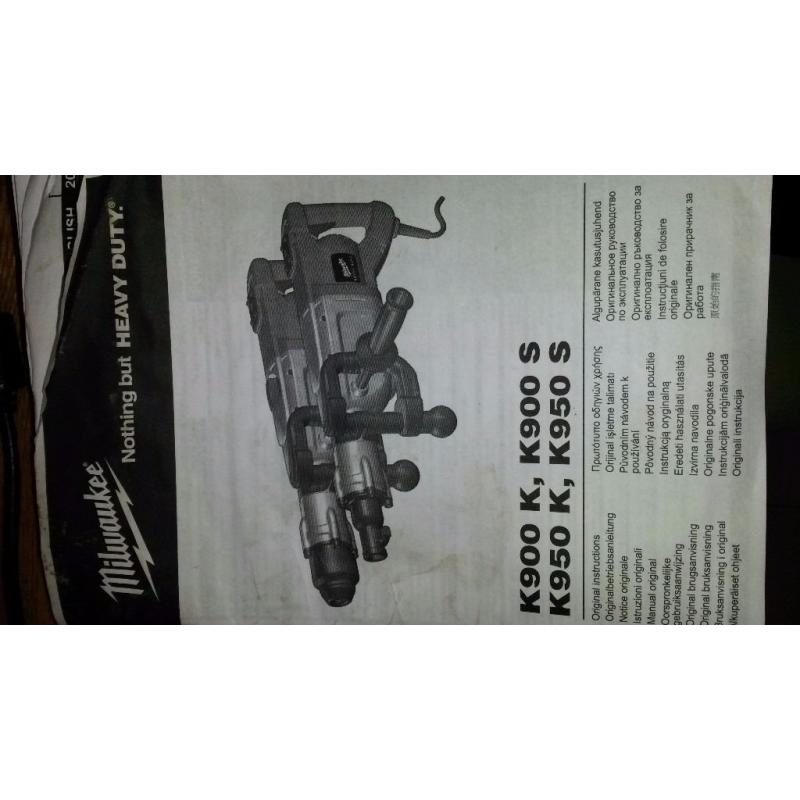 Milwaukee breaker kango 950s 1700W
